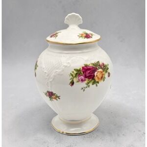 Royal Albert Old Country Roses Lidded Jar Bone China Made In England